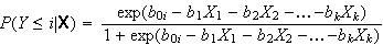 Ordinales Logit, Effekte auf P(y kleiner gleich i)