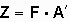 Formel für Z als F mal A transponiert
